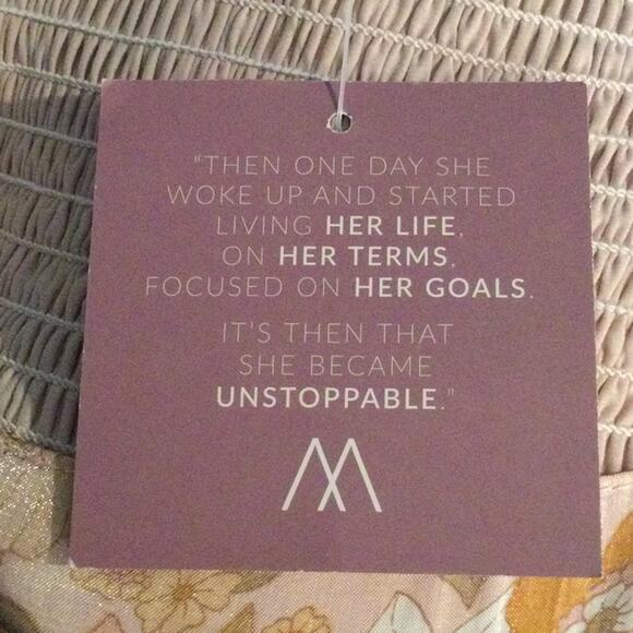 Vada Winter X Maverick Blythe Dress Shimmering Floral L - Picture 9 of 10